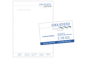 Briefpapier und Visitenkarten Eska-Scheich