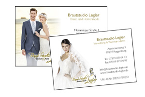 Visitenkarten Brautstudio Legler