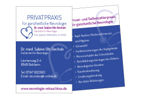Visitenkarten Privatpraxis Dr. Ott-Oechsle