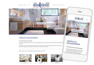 Homepage mit WordPress Behmüller Sanitär