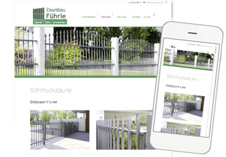 Homepage mit WordPress Zaunbau Führle GmbH