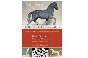 Plakat Ausstellung Bildhauer Wolfgang Schaller